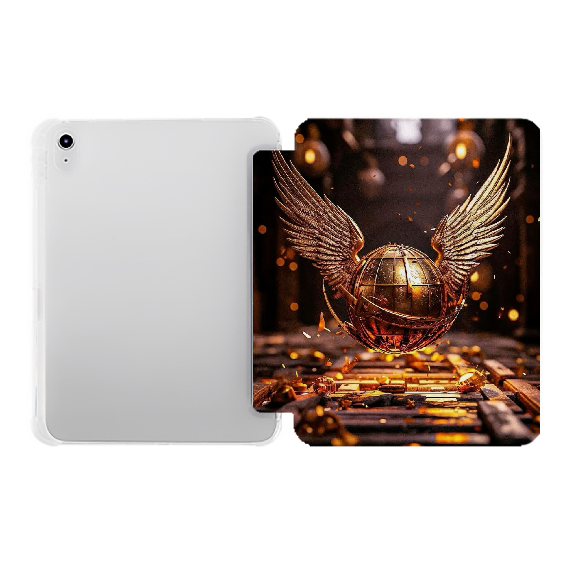 （画像用） Harry Potter ハリー・ポッターシリーズ IPad ケース ペン収納付き 三つ折りスタンド PUレザー×シリコン 対応機種9.5/10.5/10.9インチ